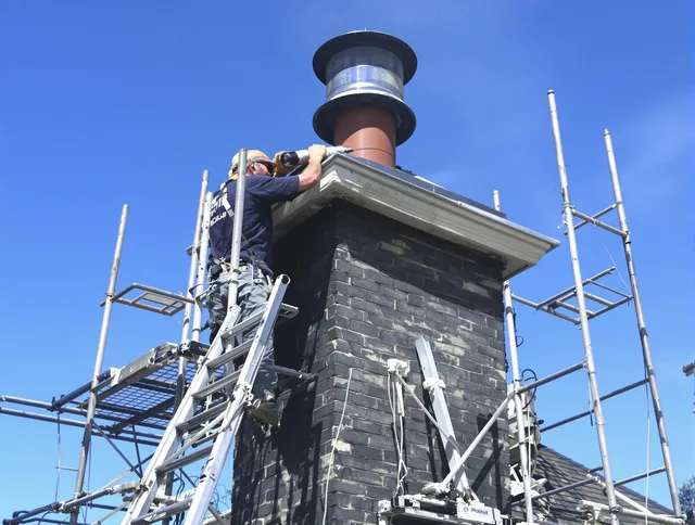 Sturdy chimney crown finished by South Whittier Chimney Sweep in South Whittier, CA