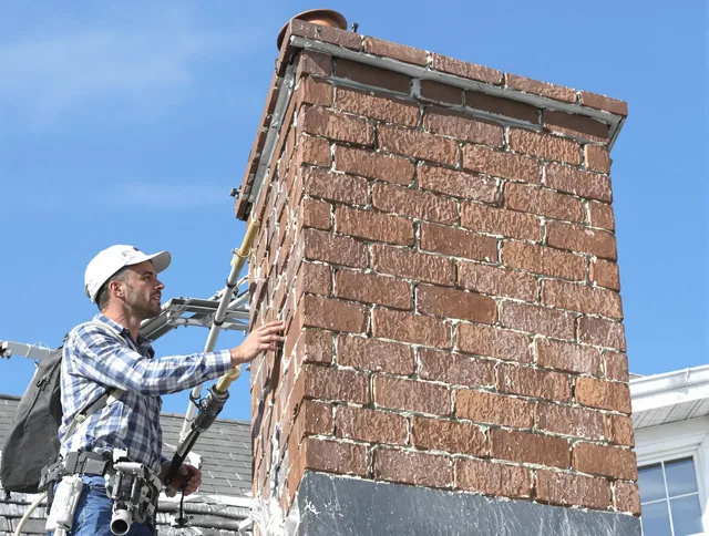 Brickwork for a chimney rebuild by South Whittier Chimney Sweep in South Whittier, CA