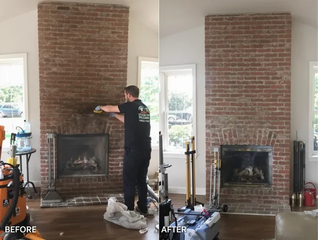 Finished chimney sweeping service by South Whittier Chimney Sweep in South Whittier, CA