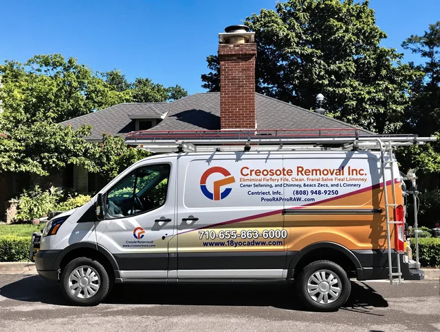 South Whittier Chimney Sweep technician removing creosote safely in South Whittier, CA