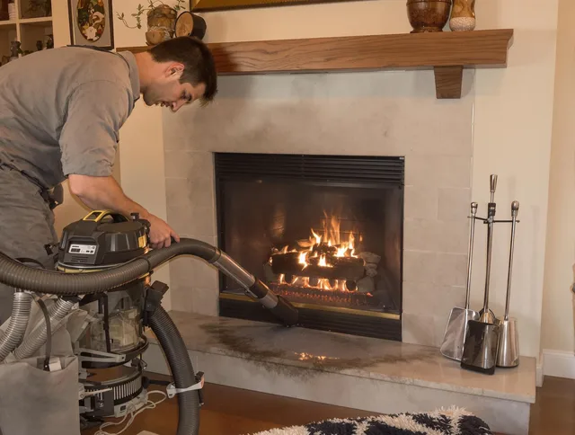 Routine fireplace upkeep by South Whittier Chimney Sweep in South Whittier, CA