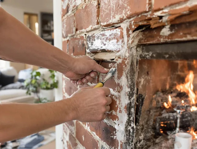 Routine fireplace repair by South Whittier Chimney Sweep in South Whittier, CA
