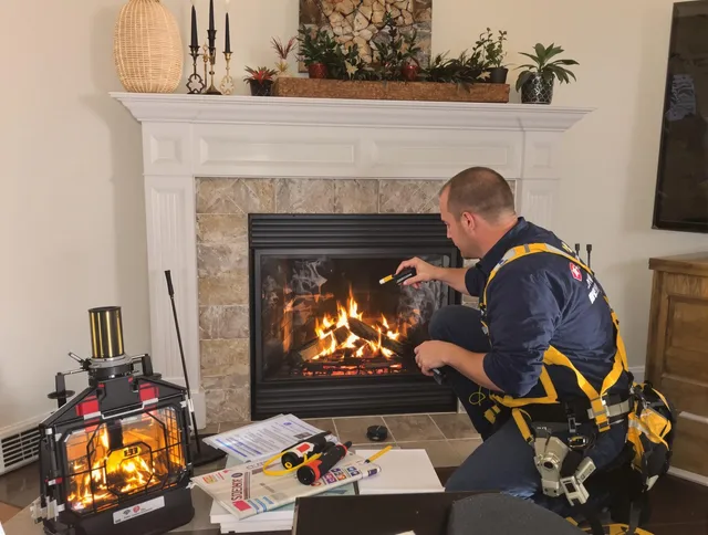 Safety-focused fireplace inspection by South Whittier Chimney Sweep in South Whittier, CA